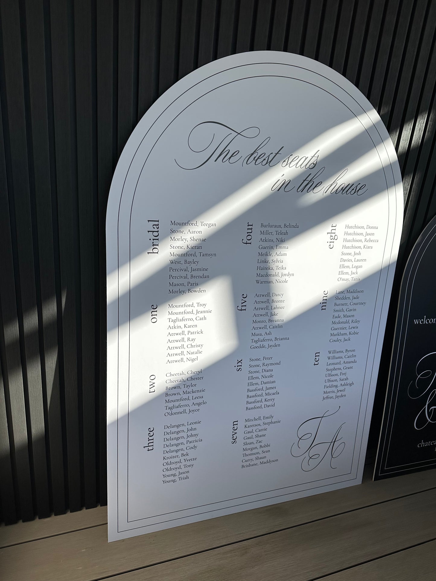 Welcome Sign + Seating Chart Set | Large