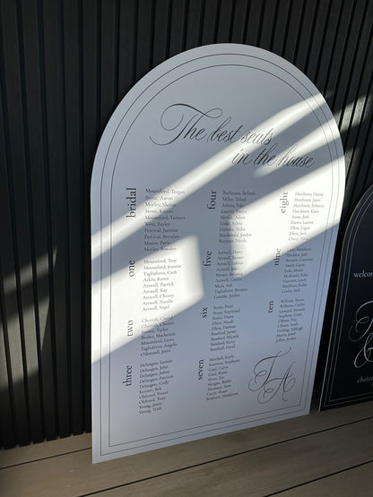 Welcome Sign + Seating Chart Set | Large