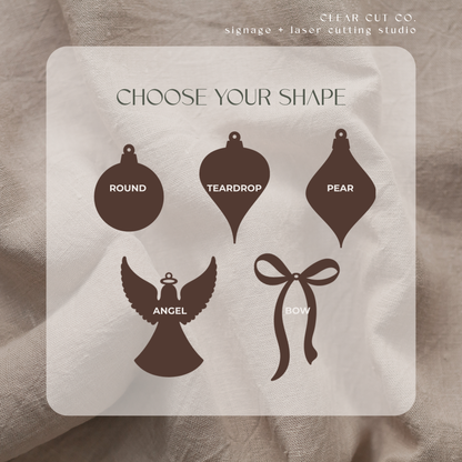 Christmas Ornament Blanks - Wholesale Collection