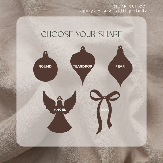 Christmas Ornament Blanks - Wholesale Collection