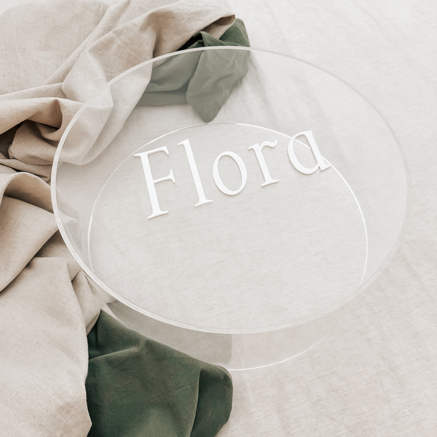 Custom Acrylic Christening Box